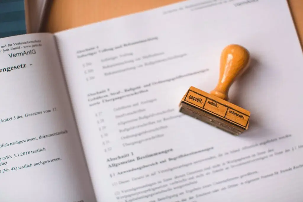 Dokumente mit Stempel